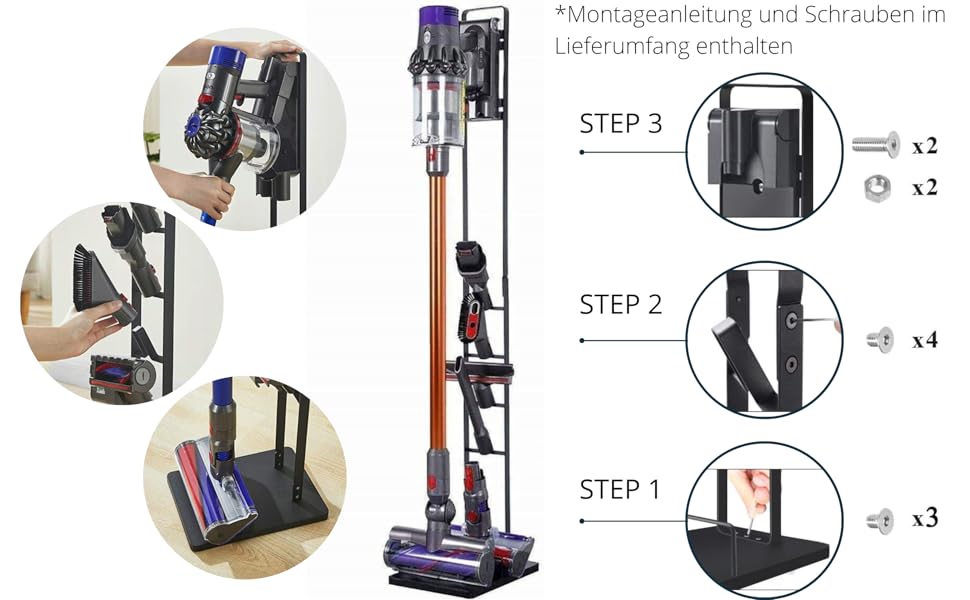 Підставка Wessper для Dyson V10 V11 V6 V7 V8 Металева підставка для DC30-DC59