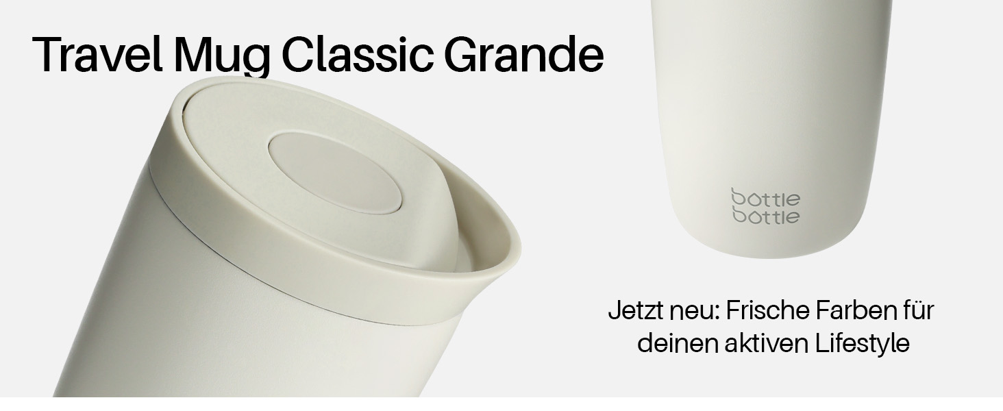 Термокружка BOTTLE Thermobecher 350 мл, для кави та чаю, витікання, Quick-Press, Isolierbecher Travel Mug Classic Grande (Зелена)