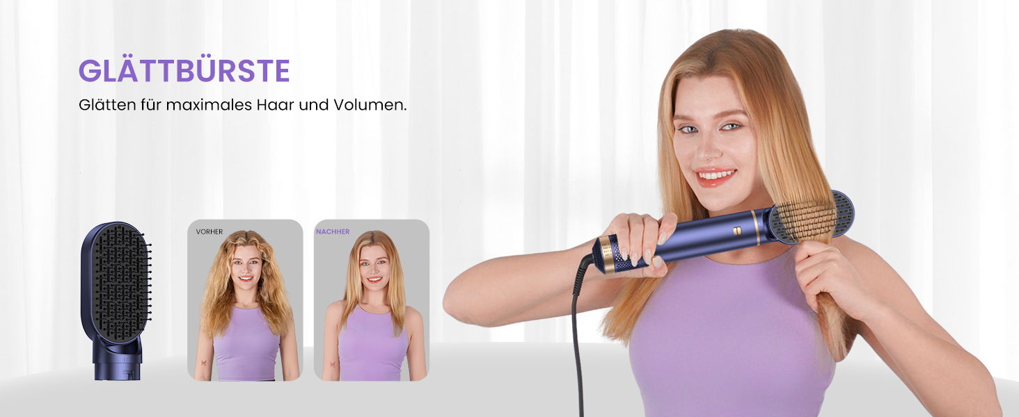 Mogawave Airstyler 5-в-1 Airbrush Pro 1000W: Фен-щітка, стайлер для волосся з іонізацією та обертанням