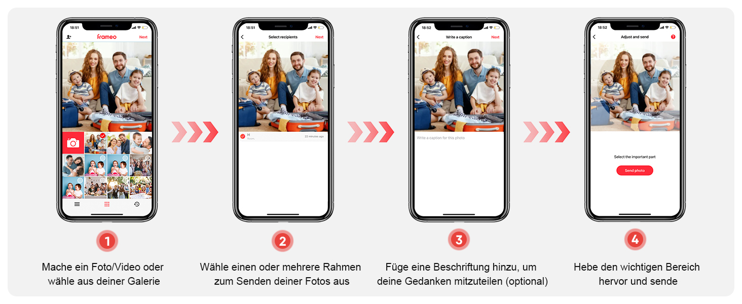 FRAMEO Цифровий фоторамка 15.6 дюймів WiFi, FHD 1920x1080, 32GB, IPS сенсорний екран, автоповорот, кріплення на стіну. Діліться фото та відео через додаток FRAMEO