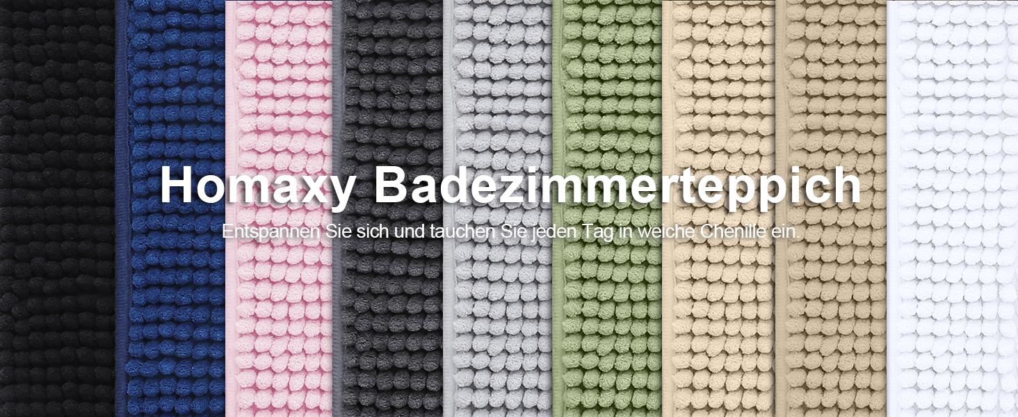 Набір килимків для ванної кімнати Homaxy з м'якої мазхі, 2 шт. (40x60 см + 60x90 см), антиковзаючі, сірі