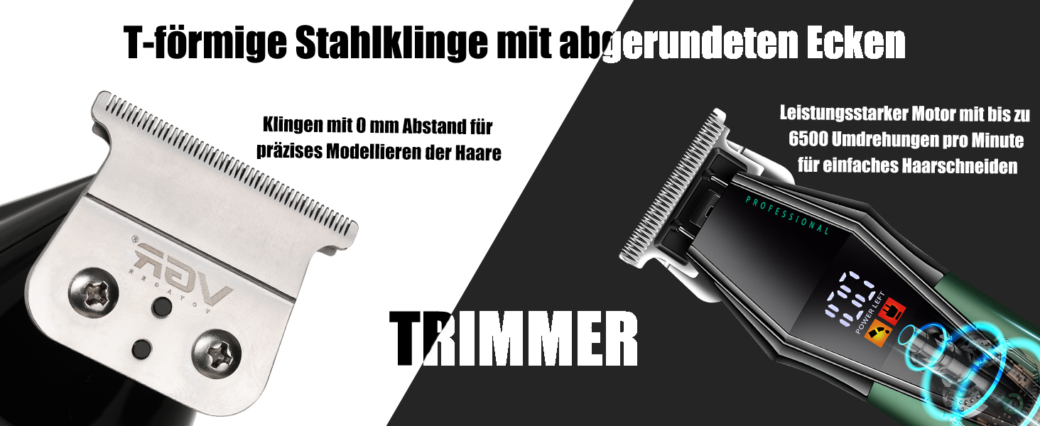 Професійна машинка для стрижки волосся VGR для чоловіків, набір машинок і тримерів, бездротова/бездротова зі світлодіодним дисплеєм