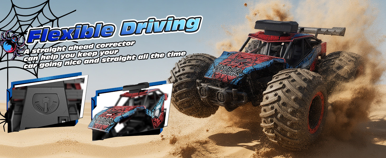 RC Truck Tecnock 1:20 Позашляховик на радіокеруванні з LED, 2 акумулятори, 10 км/год, 2.4 GHz, для хлопчиків та початківців