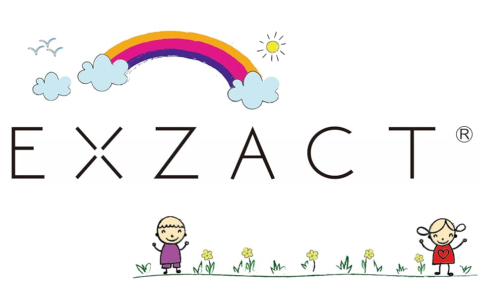 Набір дитячого посуду Exzact з нержавіючої сталі (6 шт.) - миска, тарілка, ніж, виделка, ложка для чаю, столова ложка - подарункова коробка