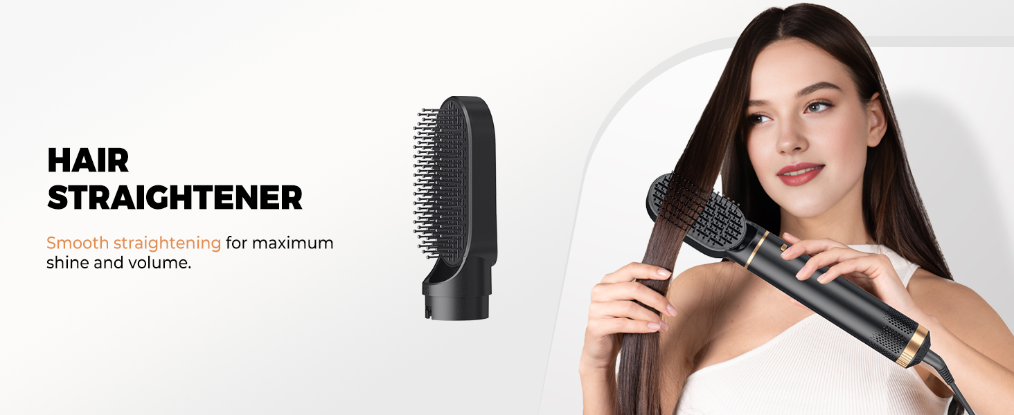 Airstyler 5 в 1: Фен-щітка, плойка, гаряче повітря для укладки волосся Schwarz/Gold
