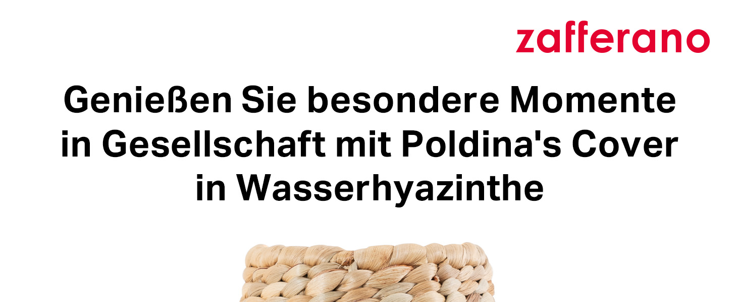 Zafferano Poldina XXL: Бездротова LED-лампа на акумуляторі з торшером, регульована висота 69-150 см, диммер, 2700-3000K, для вітальні та зовні, з зарядним пристроєм (Poldina Cover, ротанг)