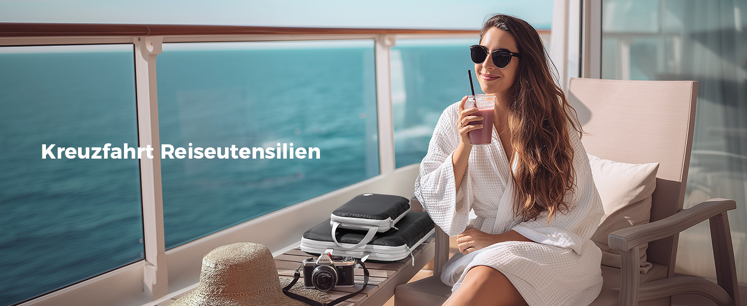 Набір органайзерів для валізи та рюкзака з компресією, водонепроникні пакувальні куби для подорожей, 8 предметів, чорний