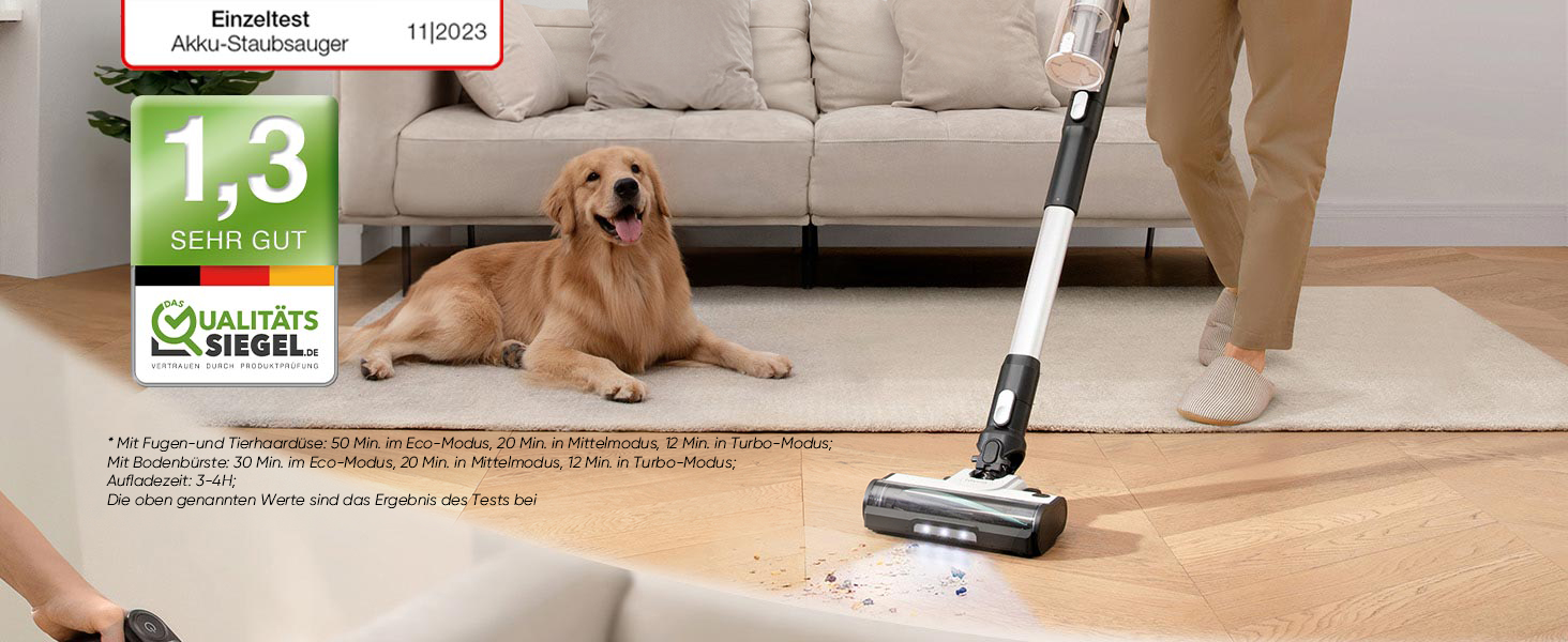 Бездротовий пилосос Levoit LVAC-200: 4-в-1, для дому та авто, фільтрація 99,9%, для тварин, килимів, твердих поверхонь