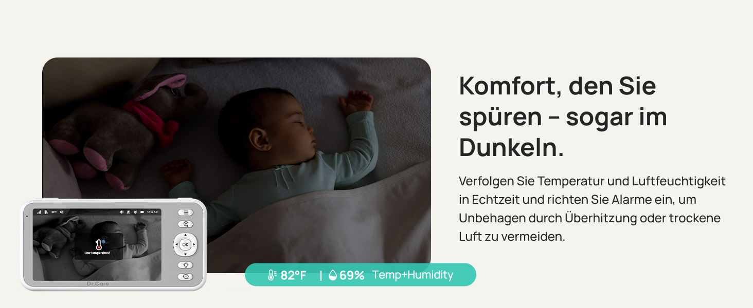 Відеоняня Dr.Care LumiView з камерою та монітором 5