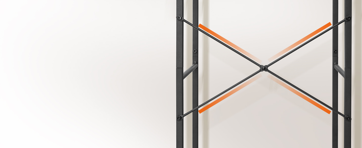 HOOBRO Взуттєва шафа з полицями для одягу та взуття, білий та дерев'яний колір, модель EWN04YM01