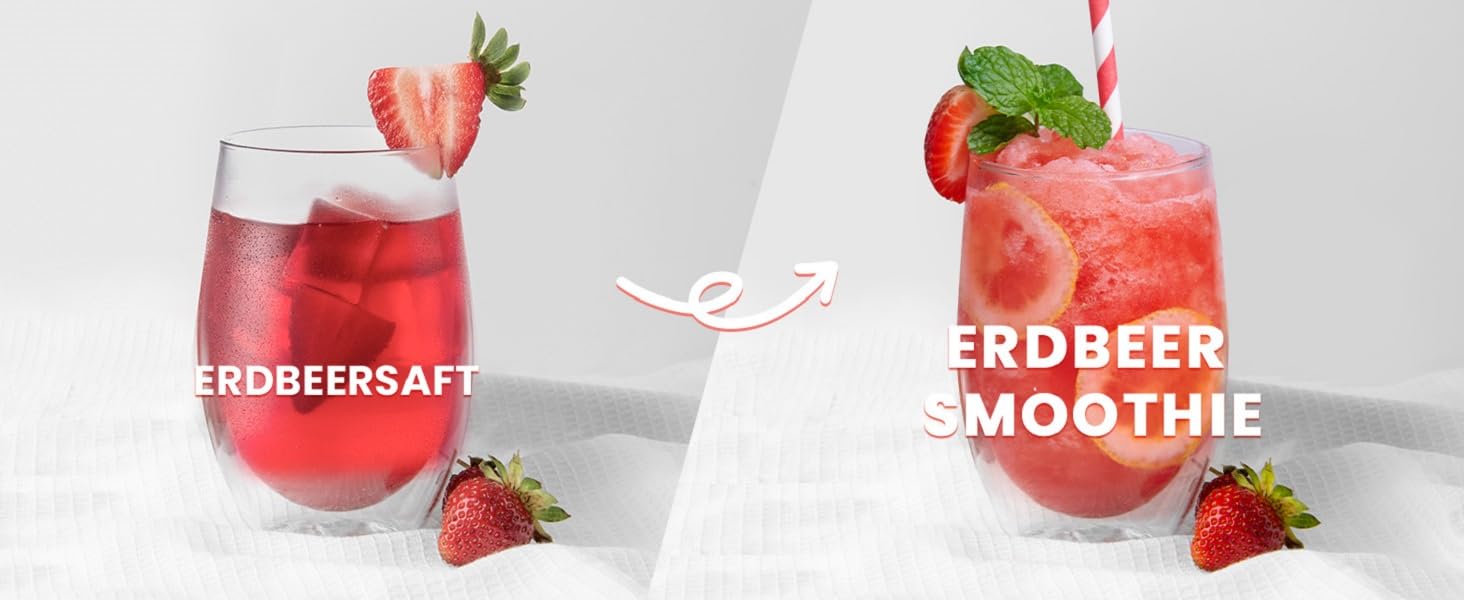 Машина для смузі та коктейлів 2л з самоочищенням, без льоду, 5 програм, для дому (2025)