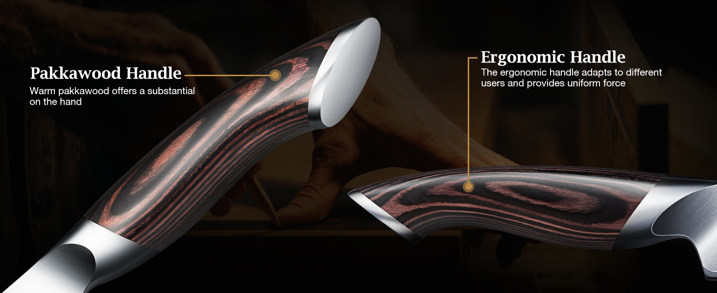 Набір кухонних ножів HOSHANHO: професійний шеф-ніж з нержавіючої сталі (30см)