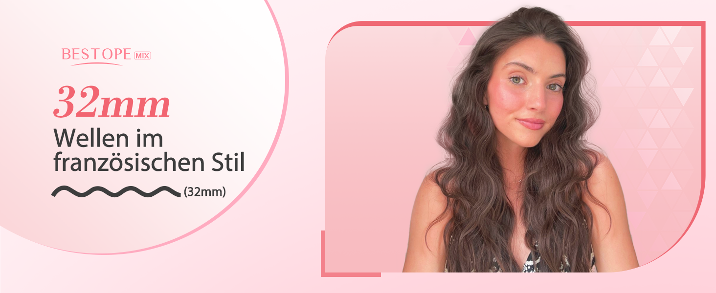 4-в-1 Випрямляч та завивачка для волосся - 22/25/32/38 мм, для створення хвиль, 4 температури (140-210°C), 3 насадки, чорний, Rose