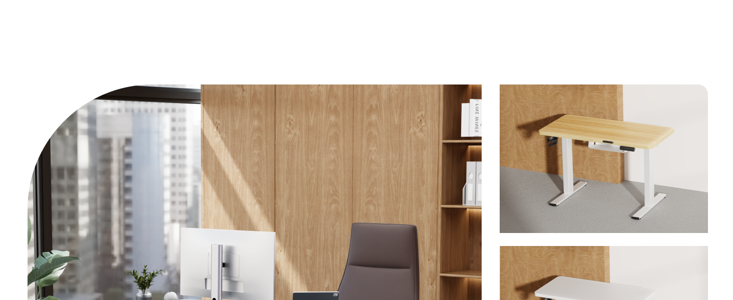 Регульований по висоті стіл SANODESK 180x80 см – великий стіл для роботи стоячи, вантажопідйомність 80 кг, тихий та швидкий, для дому та офісу (чорний)