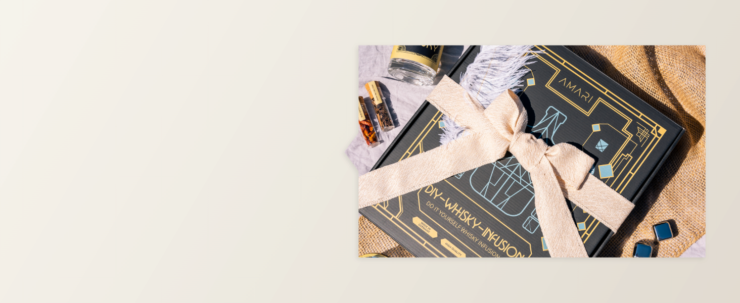 Набір для приготування віскі AMARI® DIY – ідеальний подарунок для поціновувачів, з аксесуарами для домашнього виготовлення та дегустації
