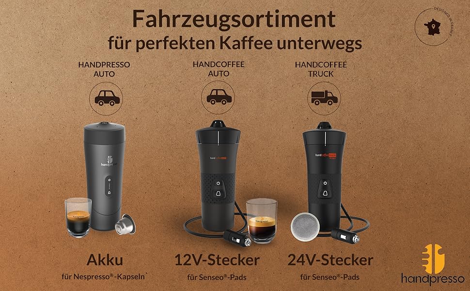 Handpresso Handcoffee Truck 21010: Кавомашина для вантажівок 24V | Сумісна з Senseo Pads