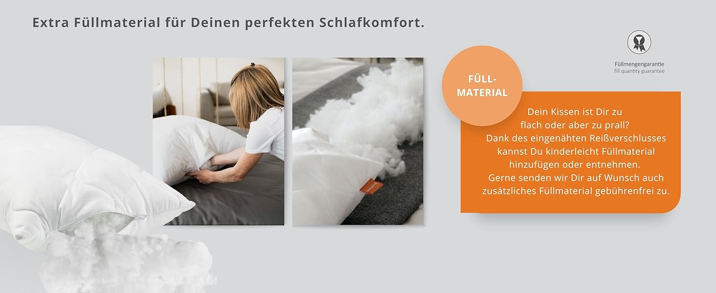 Подушка для сну на боці sleepling (Body Pillow) 40 x 145 см, м'яка мікрофібра, гіпоалергенна, Ökotex, з наволочкою