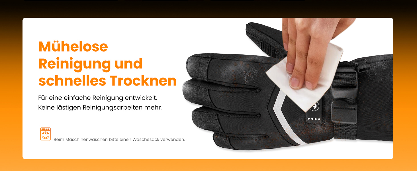 Гріючі рукавиці для чоловіків та жінок, акумуляторні, 3200mAh, з підтримкою сенсорного екрану, водонепроникні та вітронепроникні, для катання на лижах та активного відпочинку взимку (L)