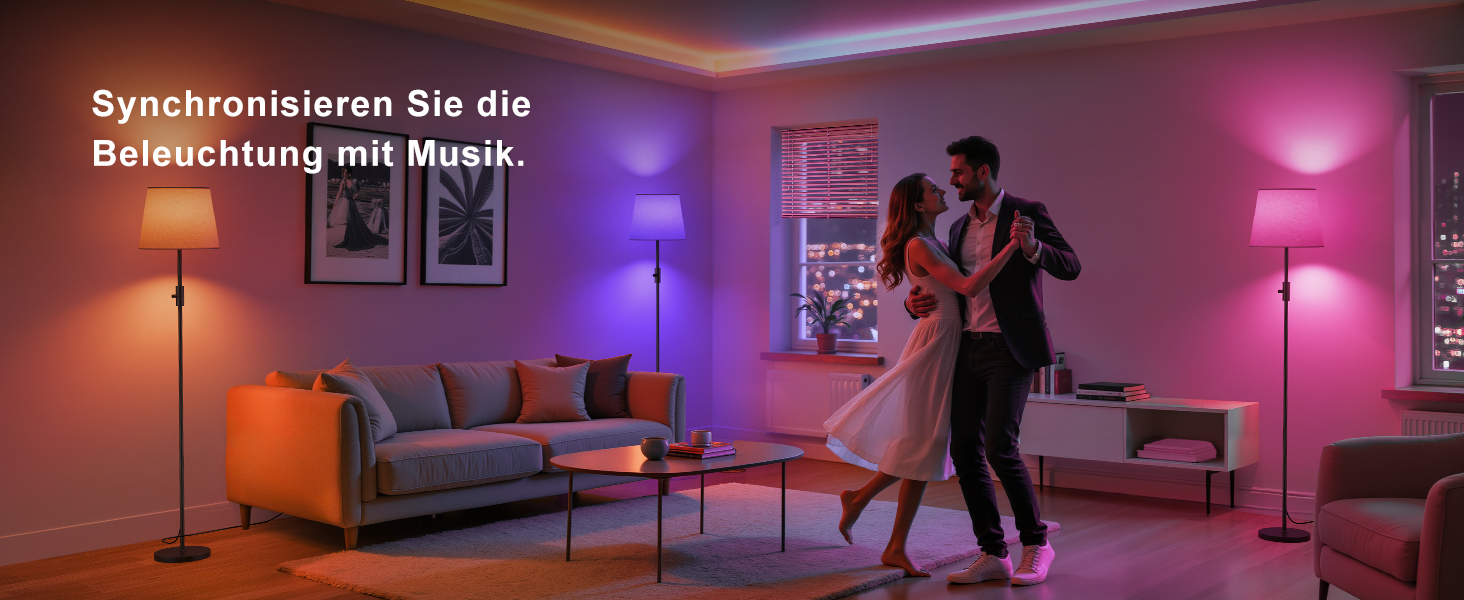 Світлодіодна торшер DUSKTEC RGB для вітальні, смарт-лампа з димером, керування через APP, тепле та холодне біле світло, 10W, 1200LM, аркова лампа для читання, приліжкова лампа