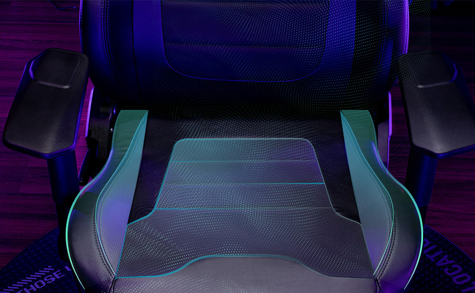 Ігровий крісло ASUS ROG Aethon (чорний, ергономічний, сталевий каркас, підтримка попереку)