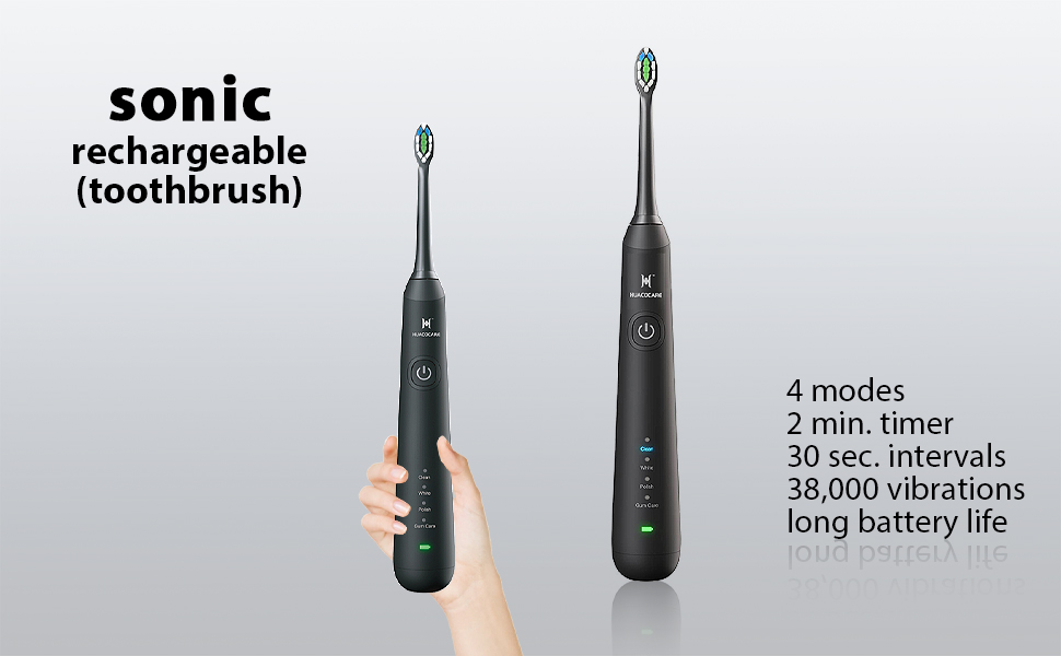 Набір для очищення зубів: зубна нитка, електрична зубна щітка, щітка та зубна нитка для здоров'я ясен та чистоти зубів Black