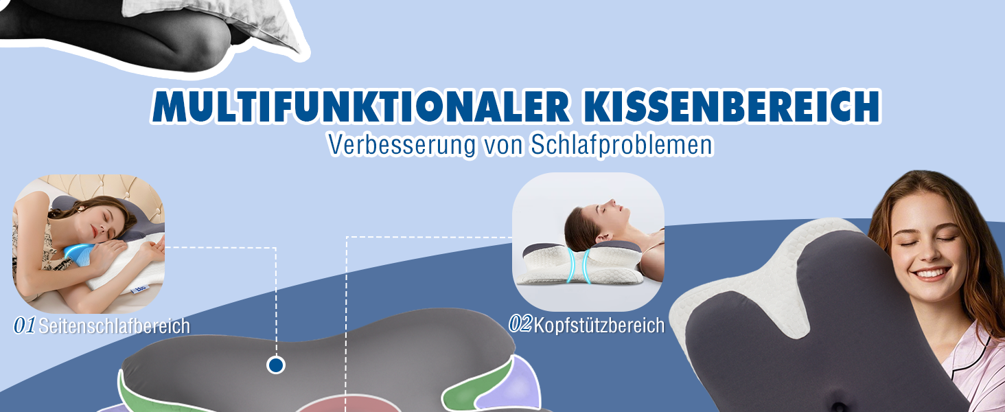 Ортопедична подушка для шиї IDEA з Memory Foam, для дорослих, з підтримкою шиї, Travel Neck Pillow