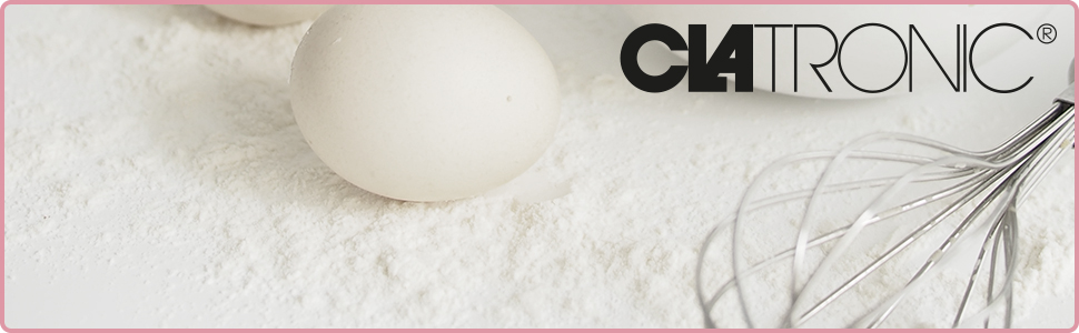 Кухонна машина Clatronic KM 3711 рожева 1100 Вт | 5л, з гаками для тіста та насадкою для збивання | для 3 кг тіста