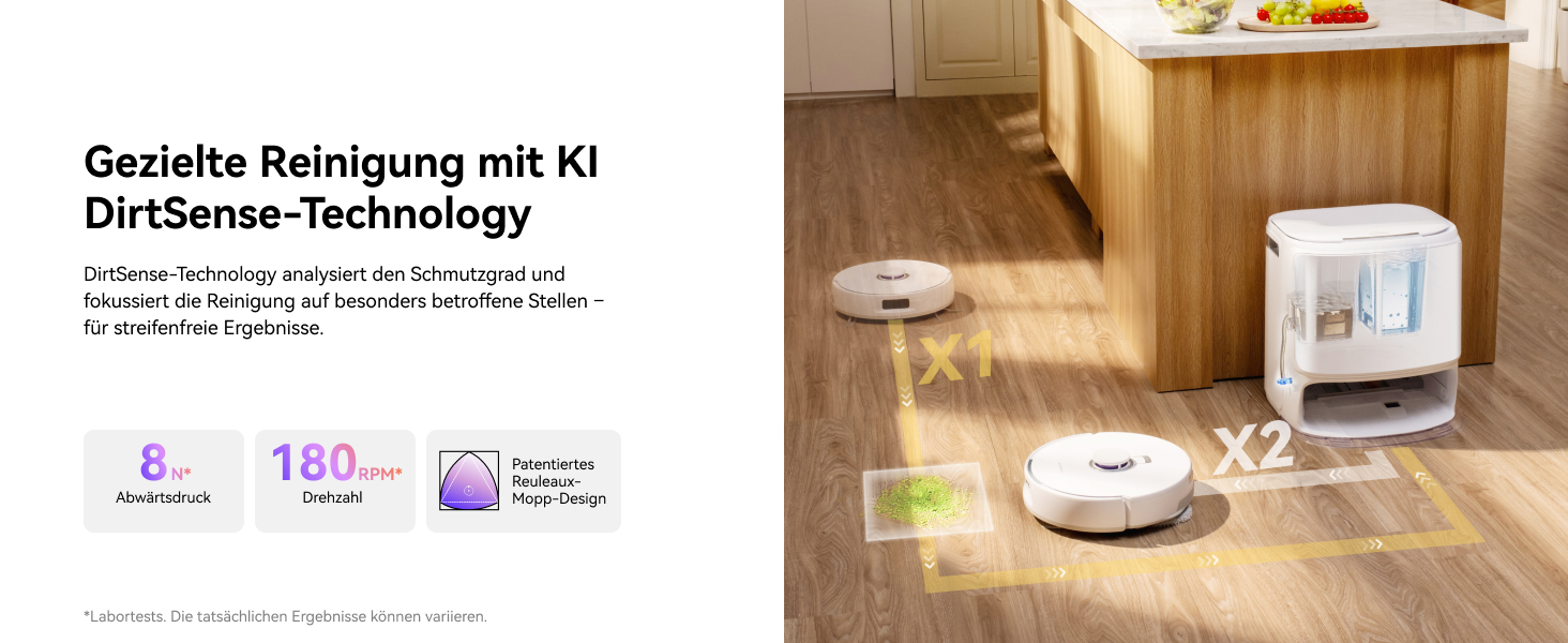 Робот-пилосос NARWAL Freo Z10 з функцією миття підлоги, 15000 Па, гаряча вода 75°C, автопорожнення, уникнення перешкод, антизаплутування для шерсті тварин