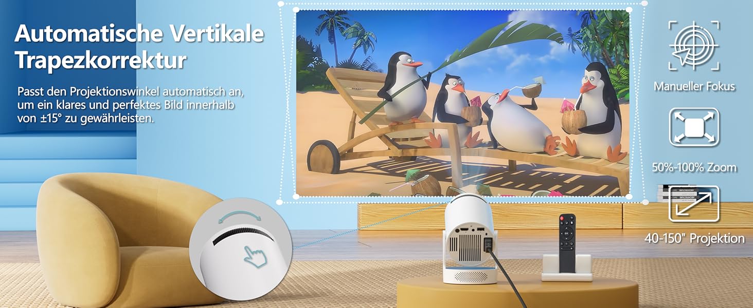 Інтелектуальний міні-проектор HY300 PRO HIFI: Android 11, 1080P FHD, 4K, 300 ANSI люмен, Wi-Fi 6, Bluetooth 5.0, для дому та кінотеатру