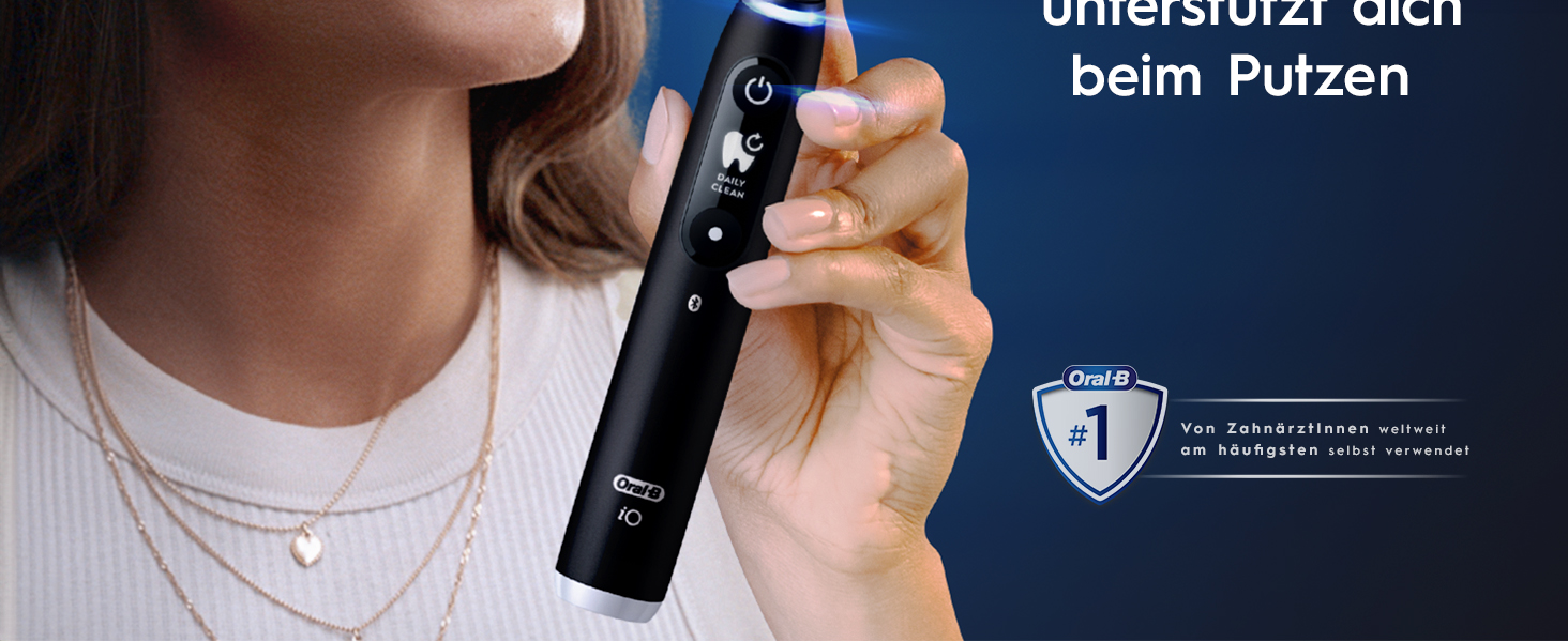 Електрична зубна щітка Oral-B iO Series 6, набір з 2 шт (Black Lava / Pink Sand), для глибокого та делікатного очищення