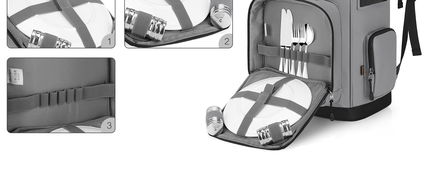 Рюкзак-холодильник 30L, водовідштовхуючий, для пікніків, пляжу, кемпінгу, відпочинку на природі (зелений/сірий)