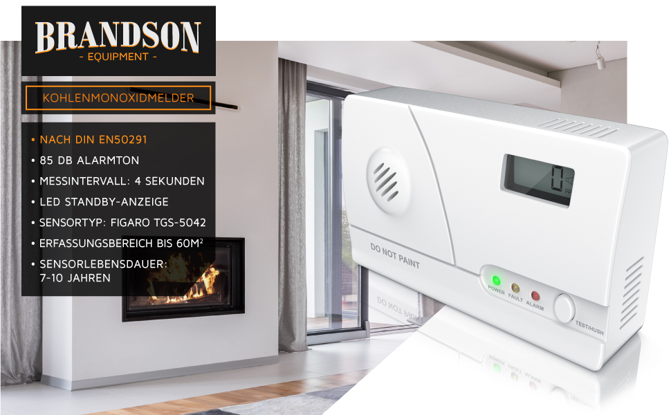 Датчик CO2 Brandson: вимірювач якості повітря, сенсор CO2, термометр, гігрометр, будильник, індикатор рівня CO2