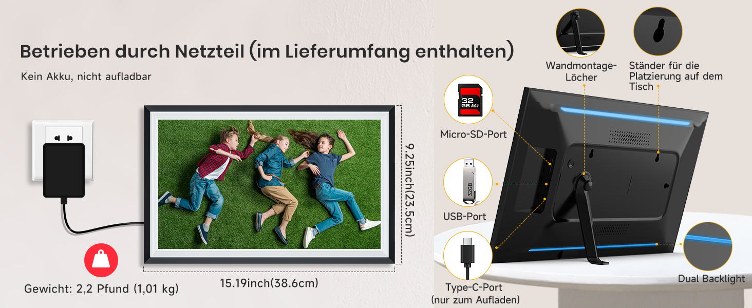 Цифровий фотоальбом FRAMEO 15.6