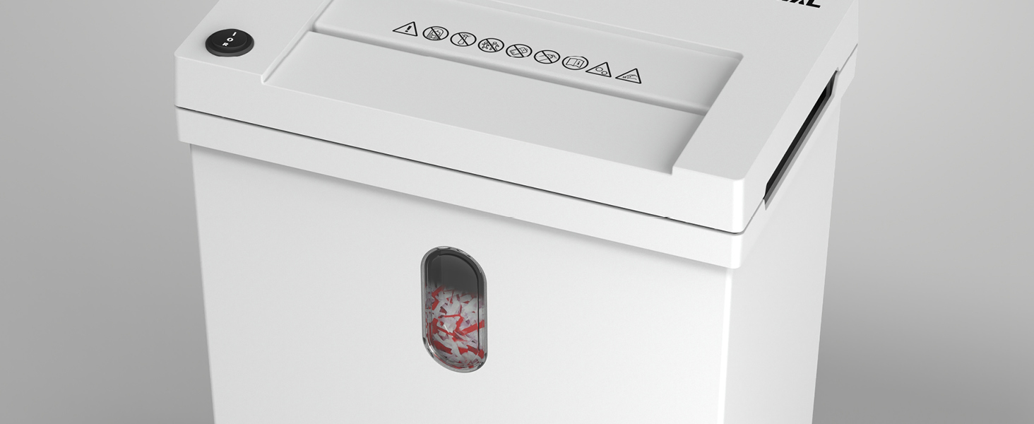 Шредер IDEAL Shredcat 8100 CC P4 для офісу та дому: знищення документів (до 12 аркушів), подрібнення 5x30 мм, автоматичний старт/стоп, захист GDPR