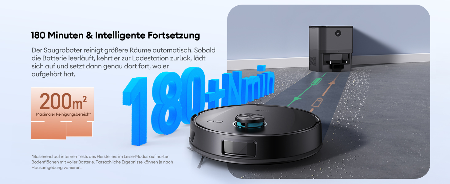 Робот-пилосос Ultenic T20 Pro з функцією миття, 8000 Па, док-станція 3,5 л, для шерсті тварин та килимових покриттів, AI-лазерне уникнення перешкод, керування через додаток