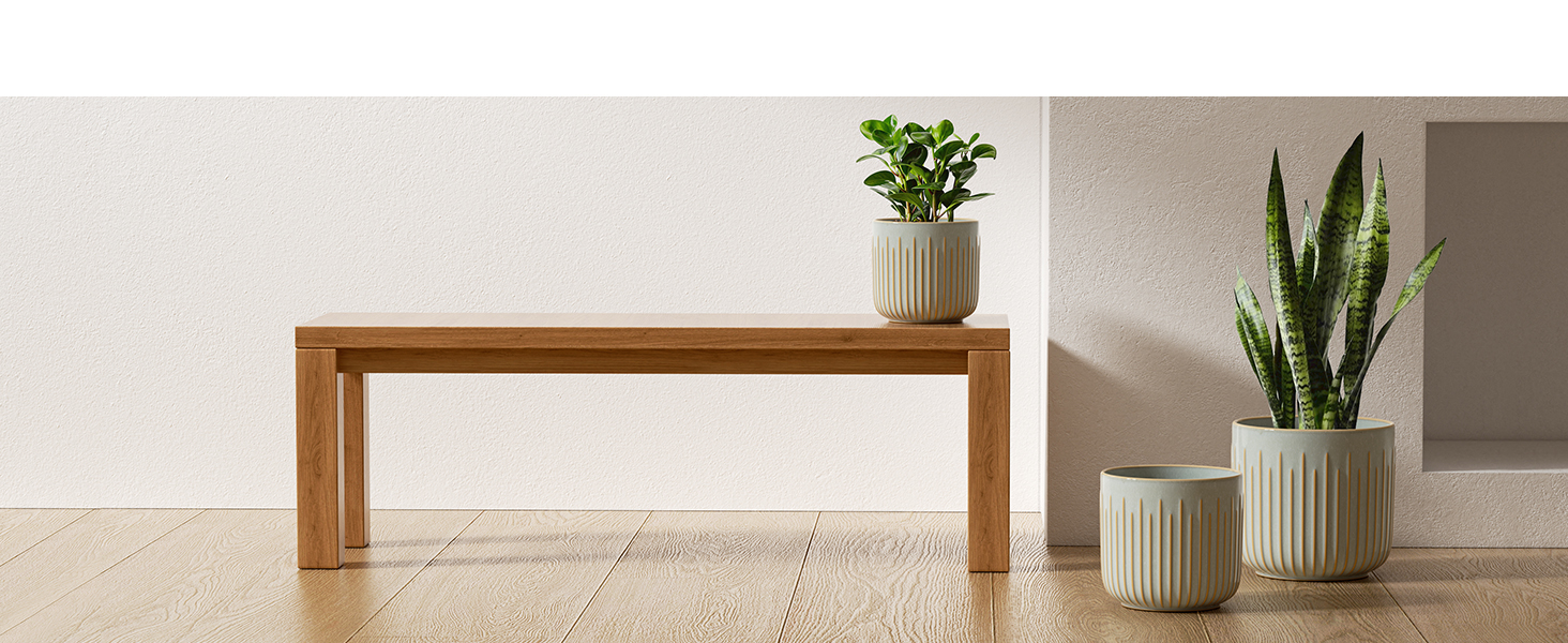 Набір горщиків для квітів LE TAUCI, 3 шт., кераміка, 21+17+14 см