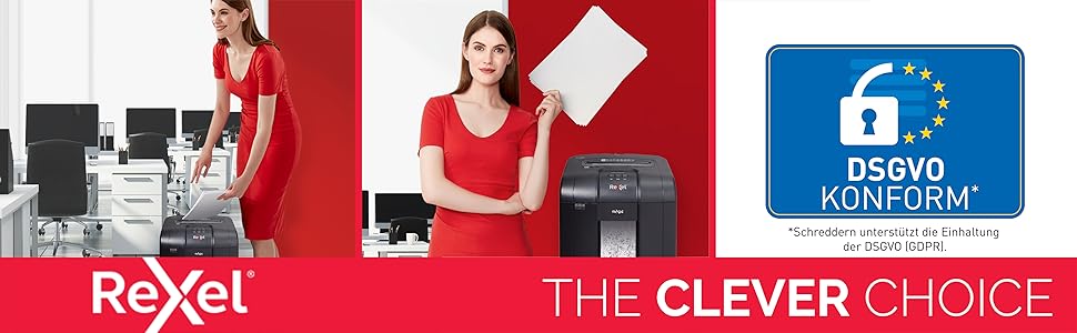 Rexel REM820 шредер для документів, мікроріз, ручний привід, 23 л контейнер, чорний, 13 аркушів, P4, 2104010EU