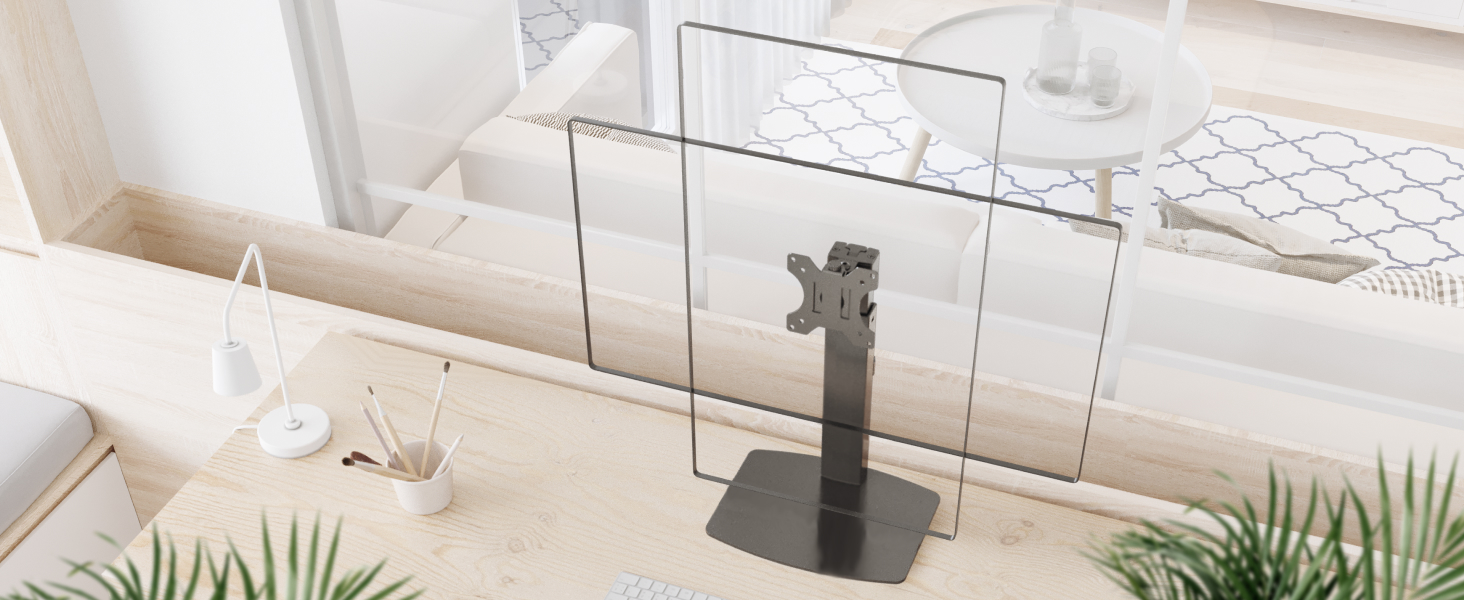 Кріплення для монітора RICOO TS4011: настільна підставка VESA для моніторів 17-32 дюймів, регульована, настільна