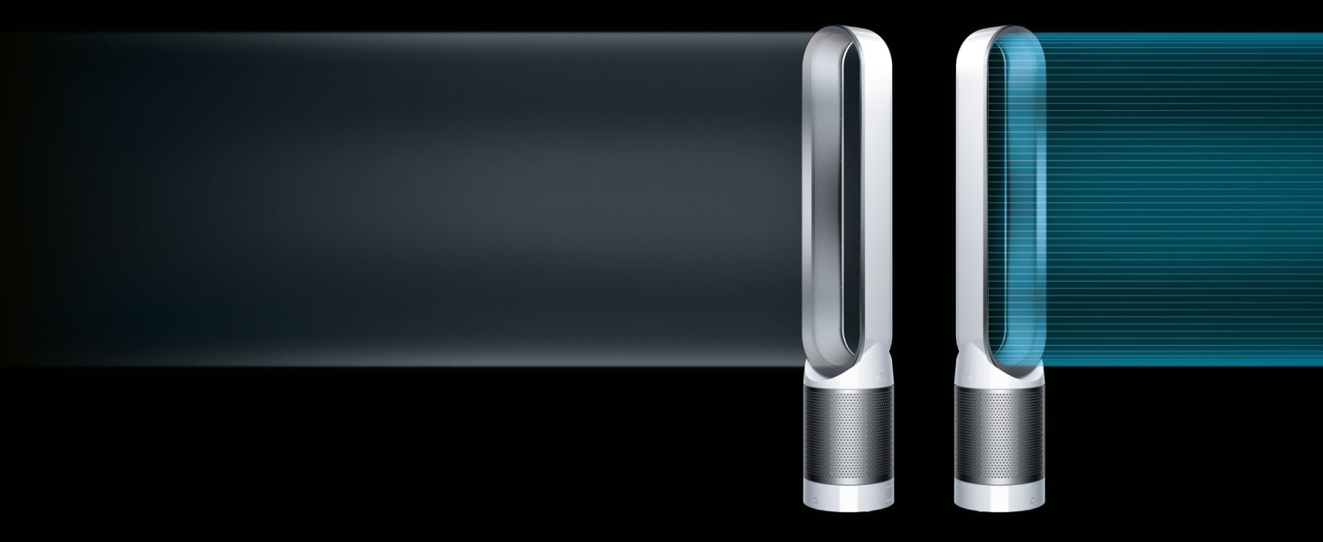 Dyson Pure Cool TP00: Очищувач-вентилятор повітря з охолодженням, білий/сріблястий