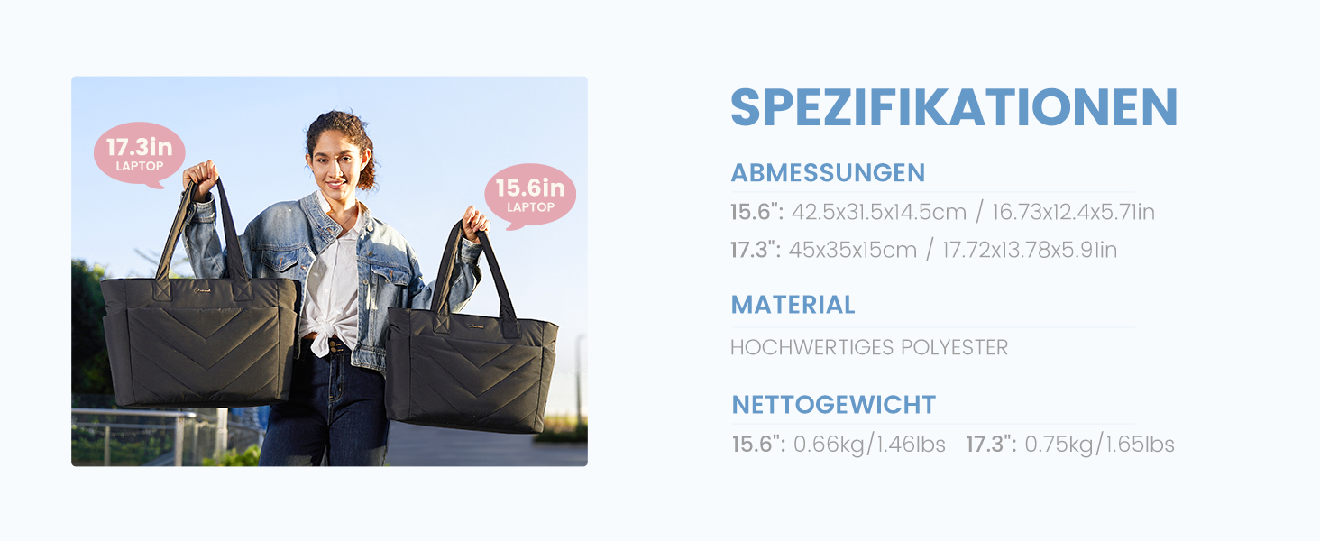 Сумка для ноутбука LOVEVOOK 15.6 дюймів, жіноча: шопер, велика робоча сумка, сумка-шоппер, для навчання, офісу, школи, чорна