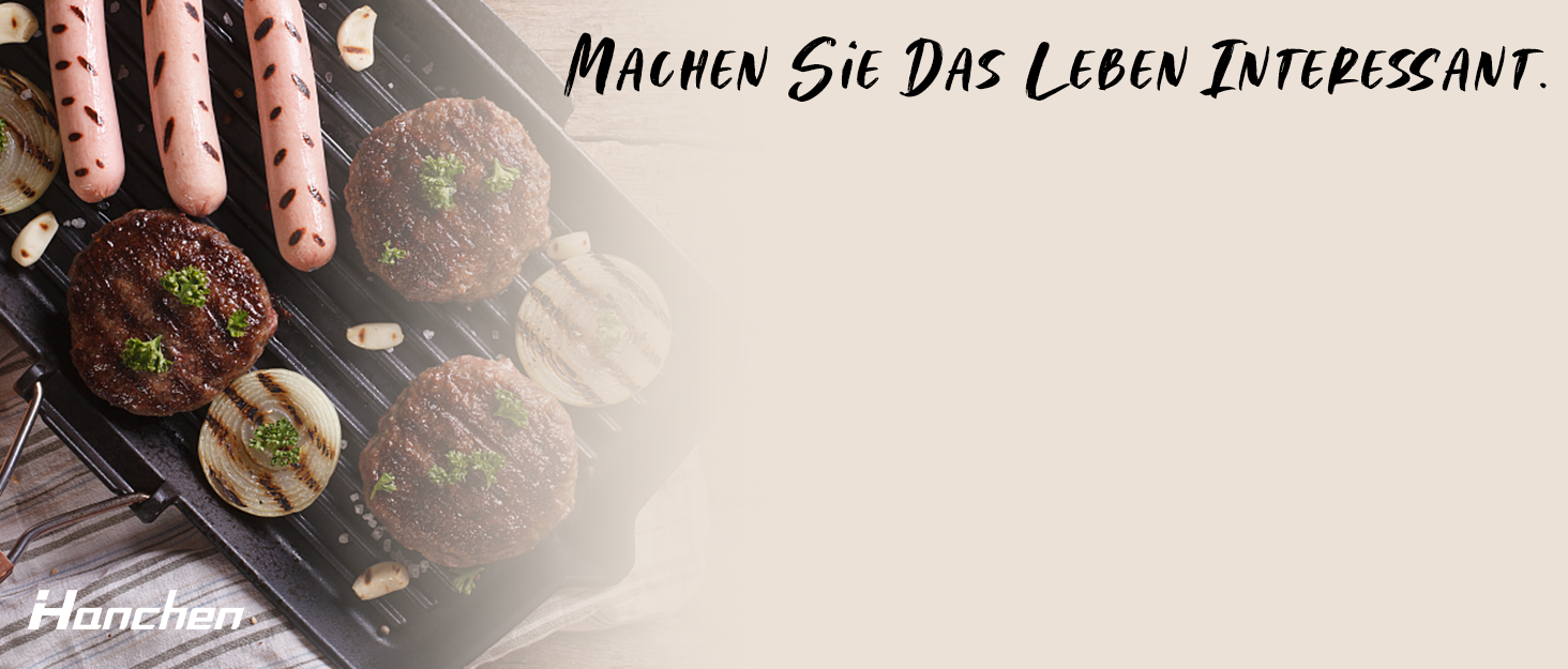 М'ясорубка ручна Hanchen з нержавіючої сталі з присоскою, насадкою для ковбас та 2 дисками, посудомийна, для м'яса та овочів