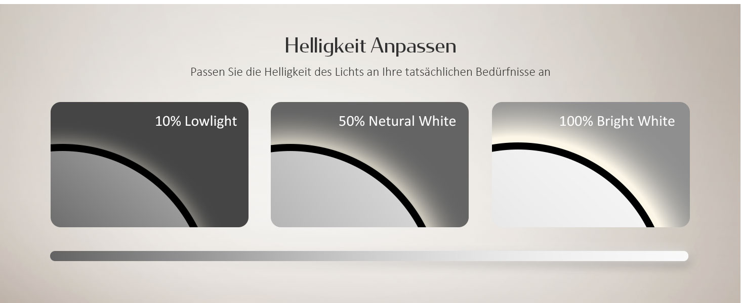 Круглий дзеркало для ванної кімнати EMKE з підсвічуванням 60 см – Чорний дзеркало з антизапарюванням, регулюванням яскравості, годинником, індикатором температури, сенсорним управлінням, функцією пам'яті, енергозберігаючий