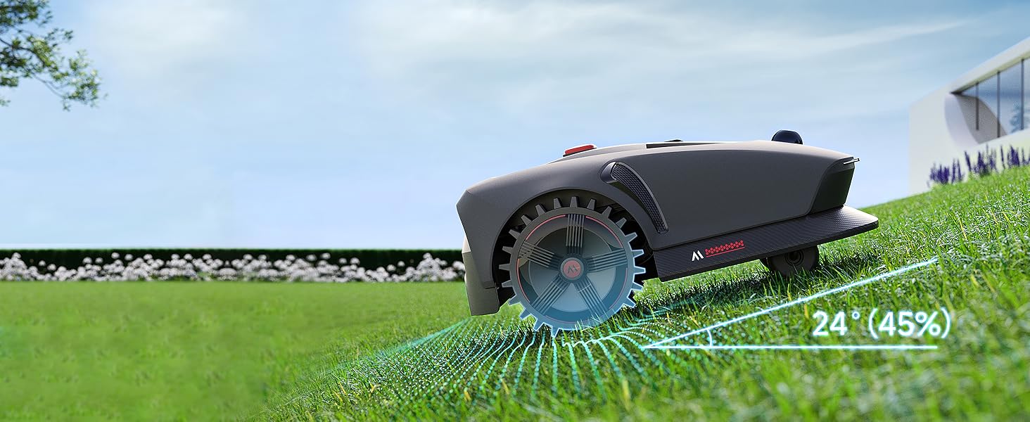 Робот-газонокосарка Dreame з 3D LiDAR, бездротова установка, точна навігація до 1000 м², розумне уникнення перешкод, керування через додаток, покращені колеса, U-подібне косіння, швидка зарядка