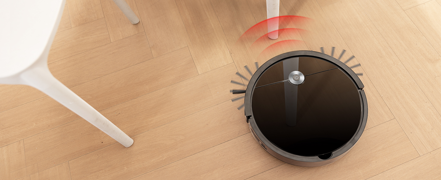 Робот-пилосос Vexilar W6 без функції миття, потужність 2800Pa, час роботи 140 хв, керування через додаток, голосове керування, безщітковий двигун, для шерсті тварин, килимів, твердих підлог