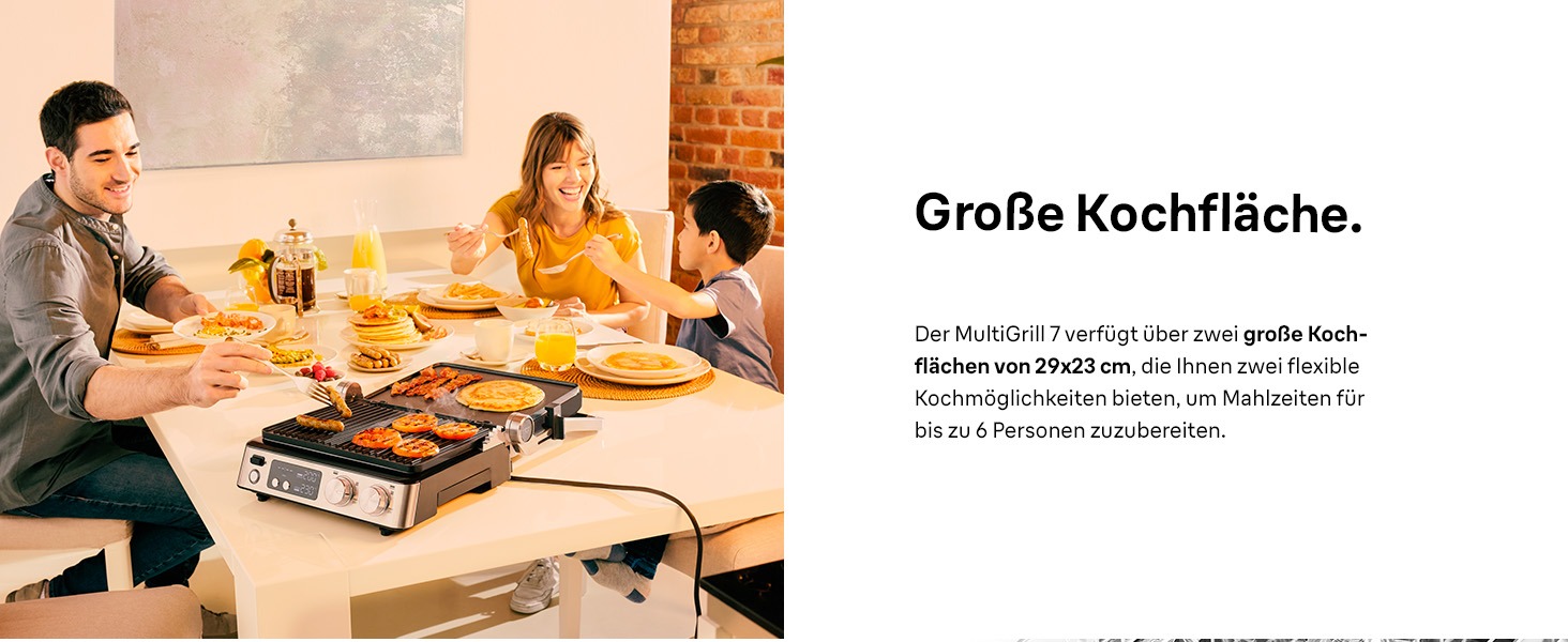 Електричний гриль Braun MultiGrill 7 CG7020: 3-в-1 (контактний гриль, BBQ, духовка), 2000W, велика площа для приготування (12 бургерів), для дому, легко миється