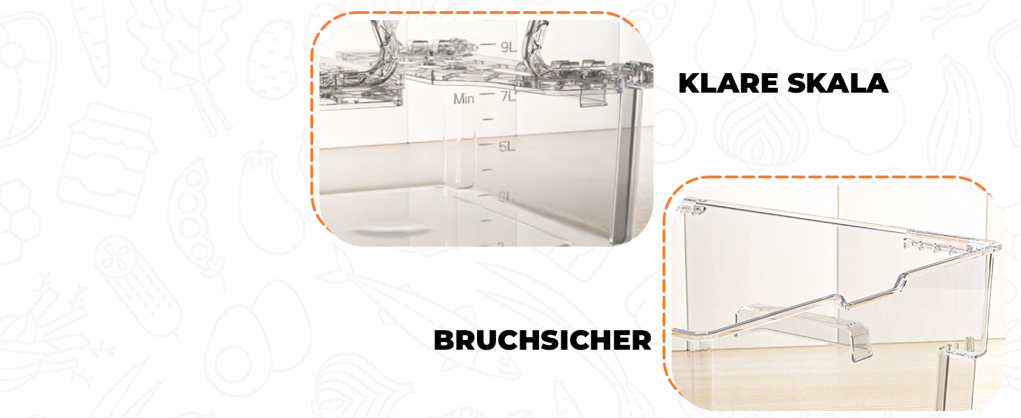 Контейнер для Sous Vide 11л з кришкою та решіткою, полікарбонат (без BPA), універсальний для багатьох Sous Vide пристроїв