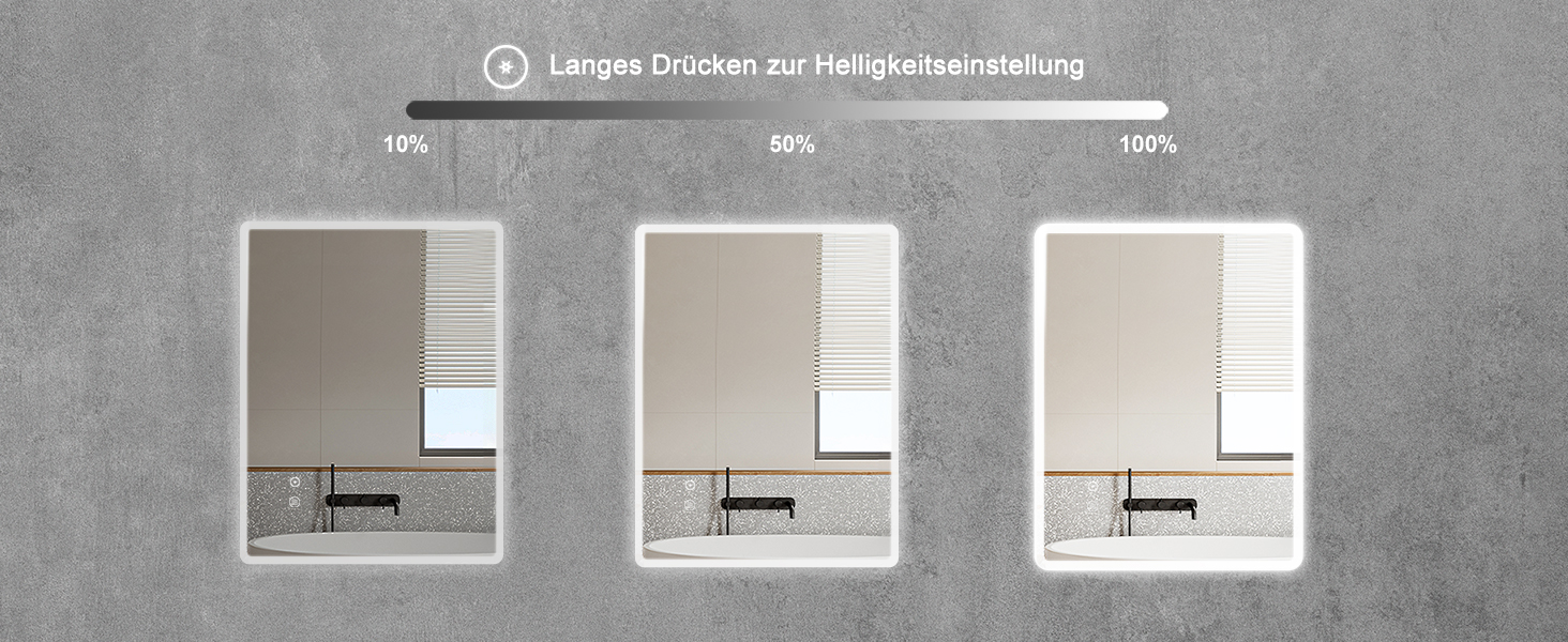 Дзеркало для ванної кімнати Sanitemodar LED 50x70 см з підсвічуванням, антизапар, сенсорне керування