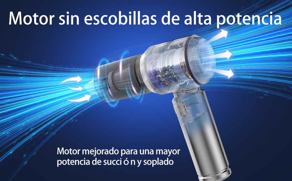 Бездротовий портативний автомобільний пилосмик Mini-Handstaubsauger, потужність 23000Па, циклонна система, USB-зарядка, для авто, дому та офісу (Сріблястий фіолетовий)