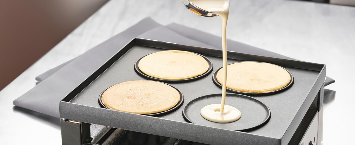 Електричний гриль Solis 5-в-1 7910: Ракле, гриль, вок, піца, крепи - для 4 осіб, нержавіюча сталь, 1020W