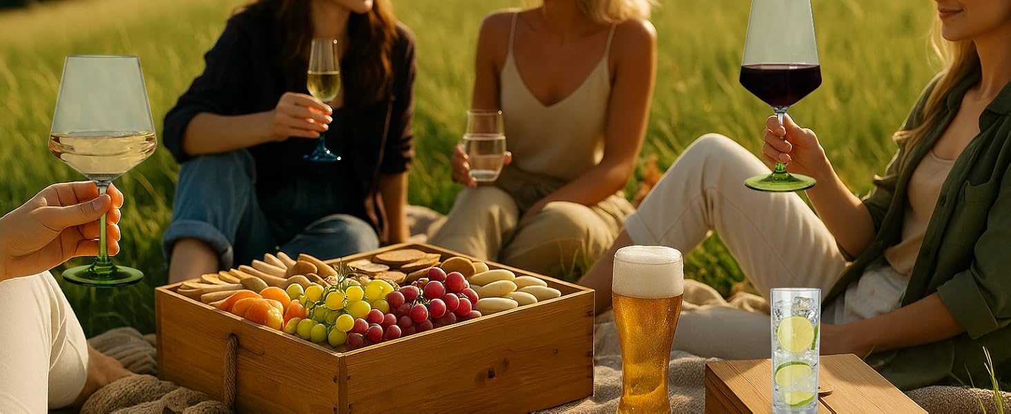 Бокали для білого вина Moritz Milano 460 мл, 2 шт. з полікарбонату, неб'ються, прозорі